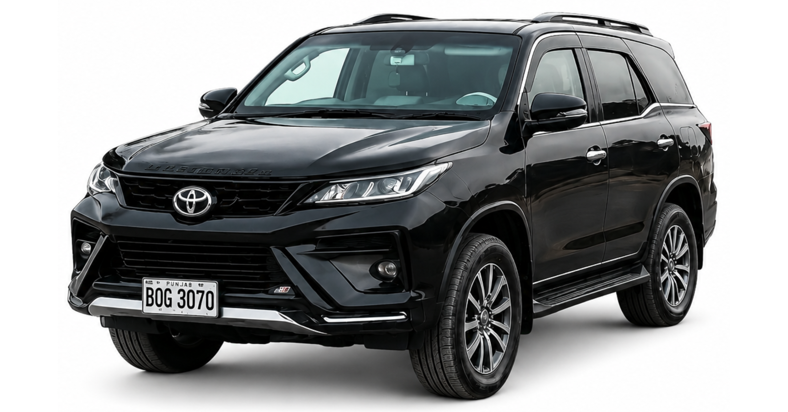 Armoured Toyota Fortuner for rent in Islamabad by Pakistan Cars Rent – bulletproof SUV with professional driver