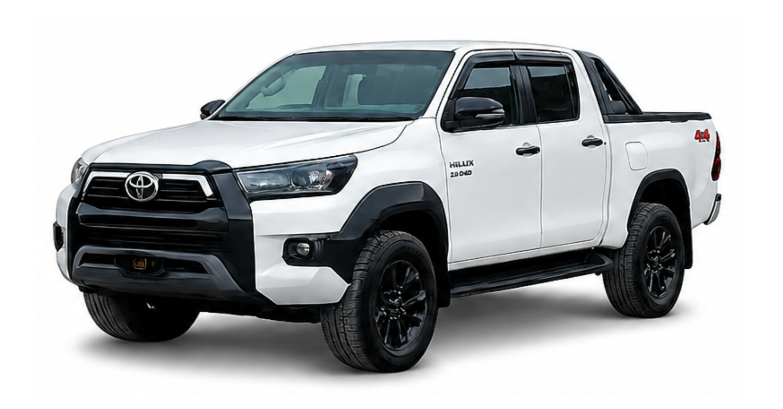 Armoured Toyota Hilux Revo for rent in Islamabad by Pakistan Cars Rent – bulletproof 4x4 vehicle with driver
